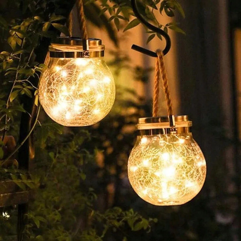 LED Solarglas Tuinlamp Set 2 Stuks — foto 5