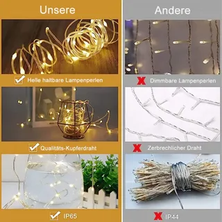 REDEFUN Solar Lichtgordijn 3x3m 300LED 8 Modi Waterdicht Afstandsbediening — miniatuur 6