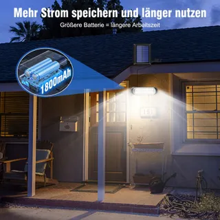 CHUNHEE Solar LED Hanglamp IP65 Waterdicht 20LED Tuin Terras — miniatuur 2