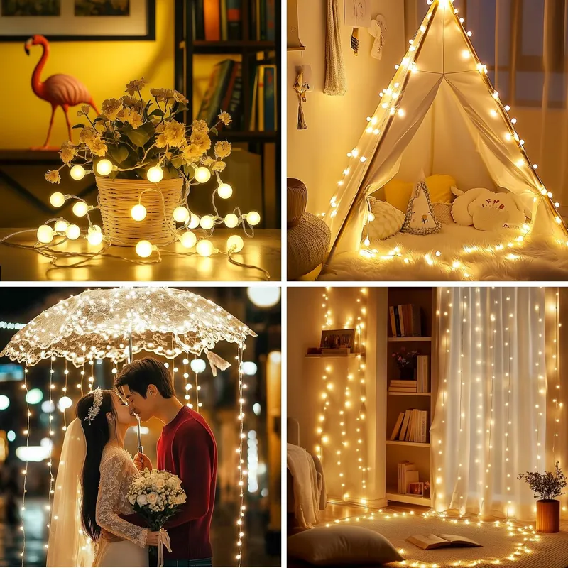 DA LIGHT Lichtsnoer 20m 200 LED Warm Wit Tuin en Interieur — foto 6
