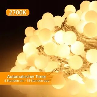 DA LIGHT Lichtsnoer 20m 200 LED Warm Wit Tuin en Interieur — miniatuur 3