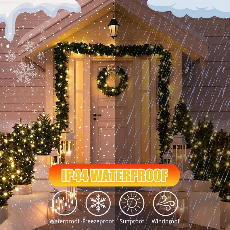 AEBECHUN LED Lichtsnoer 15M 150 LED Kerst Afstandsbediening Waterdicht — foto 4