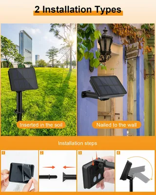 DALUGO Solar Lichtketting 50 LED 5M Warmwit Tuin Terras Bomen — miniatuur 6
