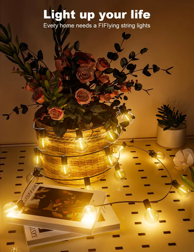 LED Lichtsnoer Buiten 20m Timer IP44 Waterdicht Balkon Tuin — foto 7