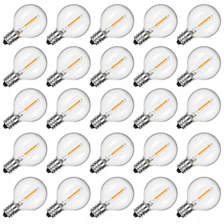 SUNSGNE G40 LED Lampen 25 Stuks Helder Terrasverlichting E12 C7 7W — miniatuur 1