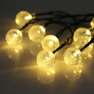 AGM Solar Lichtsnoer 50 LED Bollen Waterdicht Tuin — miniatuur 2