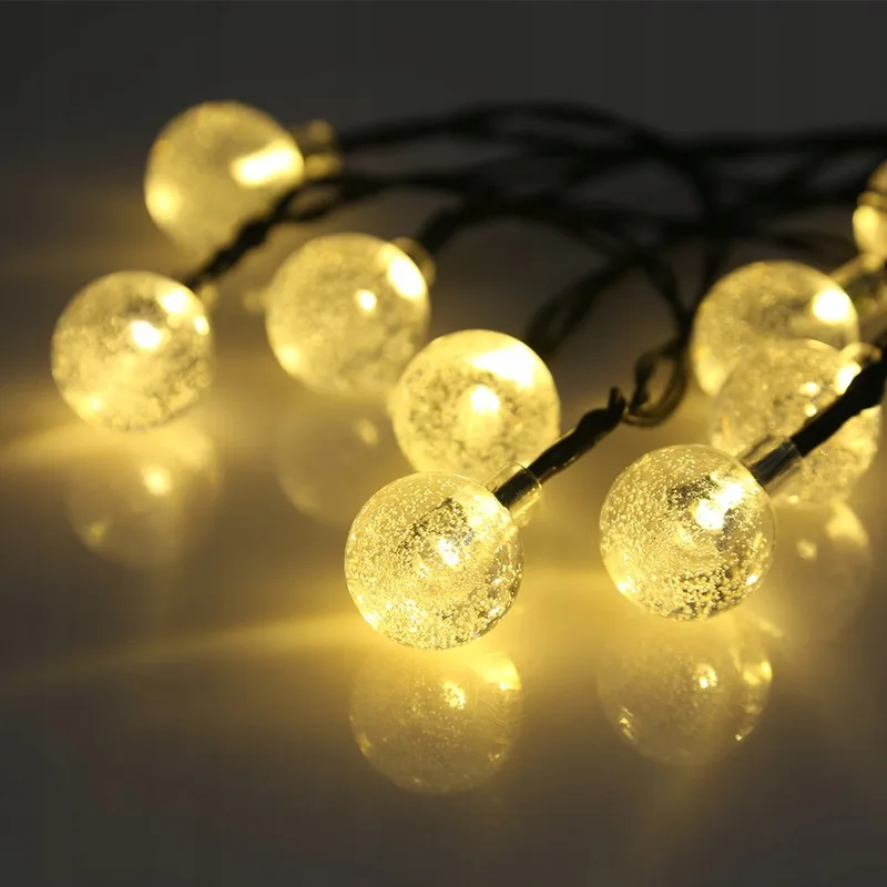 AGM Solar Lichtsnoer 50 LED Bollen Waterdicht Tuin — foto 2