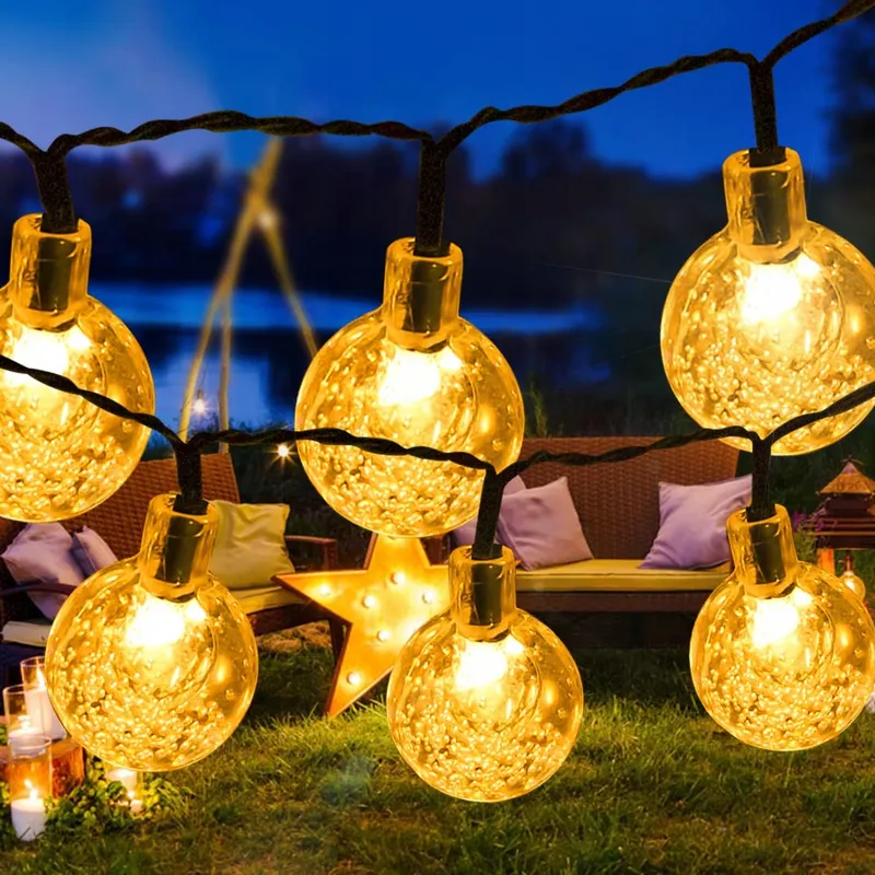AGM Solar Lichtsnoer 50 LED Bollen Waterdicht Tuin — foto 1