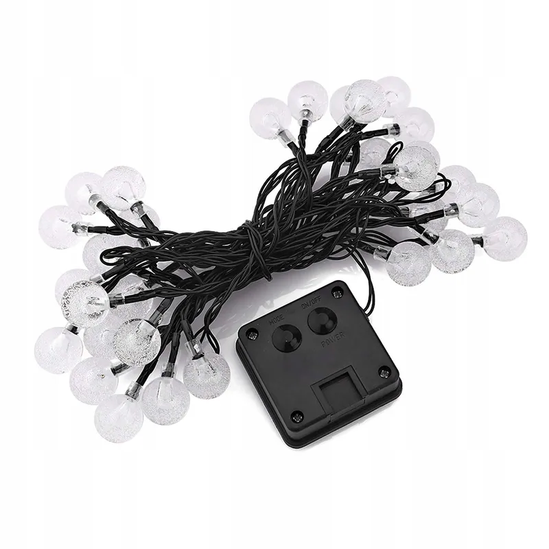 AGM Solar Lichtsnoer 50 LED Bollen Waterdicht Tuin — foto 8