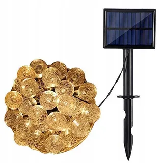 AGM Solar Lichtsnoer 50 LED Bollen Waterdicht Tuin — miniatuur 7