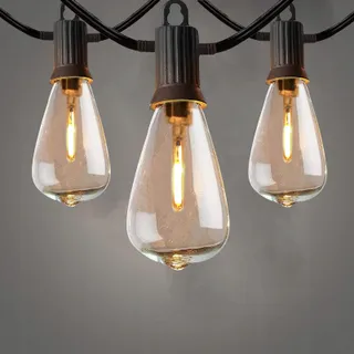 ZOTOYI LED Tuinlichtsnoer 15M 22 Lampen IP65 Waterdicht 2700K — miniatuur 1