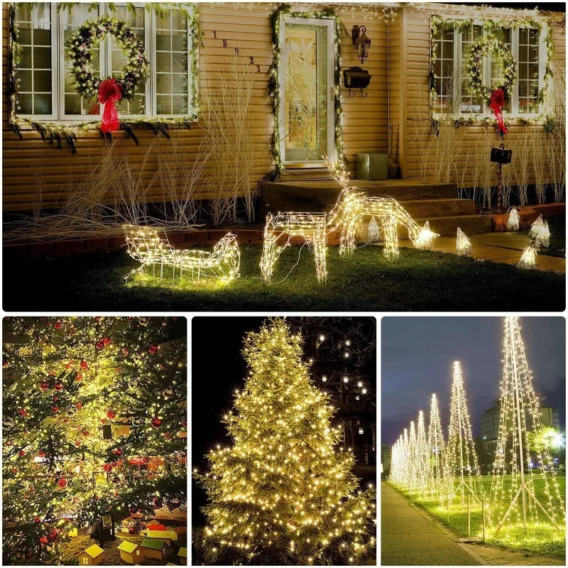 BOLWEO Solar Lichtsnoer 2x 5M 50 LED Waterdicht Buiten — foto 4
