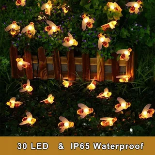 SOLARBETRIEBEN Bijen Buitenverlichting LED Waterdicht Tuin Terras — miniatuur 3
