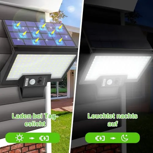 JESLED Solar LED Lampen 108LED Bewegingssensor IP65 Tuin Garage — foto 5