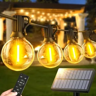 WARLISOU Solar Tuinlichtketting G40 14M Patio Balkon — miniatuur 1