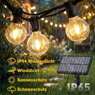 WARLISOU Solar Tuinlichtketting G40 14M Patio Balkon — miniatuur 5