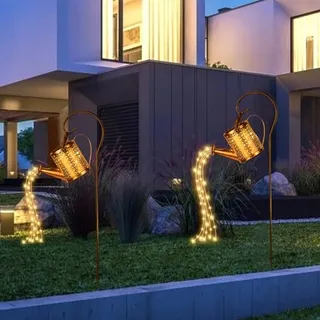 Gieter Solarlamp Buiten 90 LED Tuin IP65 Waterdicht — miniatuur 6