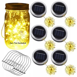 YMENOW 6 Solar Jampot Lampen 30 LED Tuin Buiten — miniatuur 2