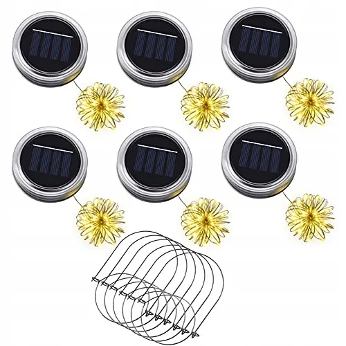 YMENOW 6 Solar Jampot Lampen 30 LED Tuin Buiten — foto 1