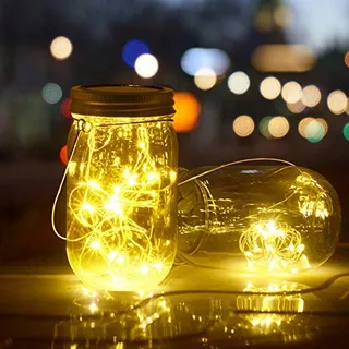 YMENOW 6 Solar Jampot Lampen 30 LED Tuin Buiten — miniatuur 6