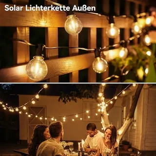 Solar Tuinlampjes 10M 17 LED IP65 Waterdicht Balkon Tuin — miniatuur 6