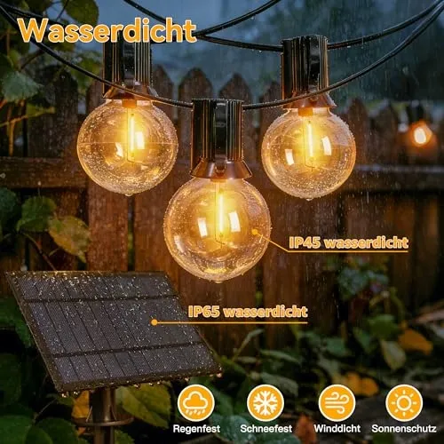 Solar Tuinlampjes 10M 17 LED IP65 Waterdicht Balkon Tuin — foto 3