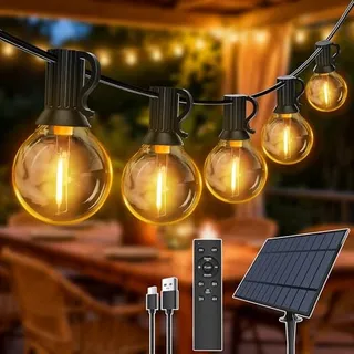 Solar Tuinlampjes 10M 17 LED IP65 Waterdicht Balkon Tuin — miniatuur 1