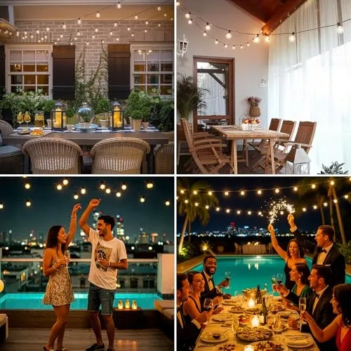 Solar Tuinlampjes 10M 17 LED IP65 Waterdicht Balkon Tuin — foto 7