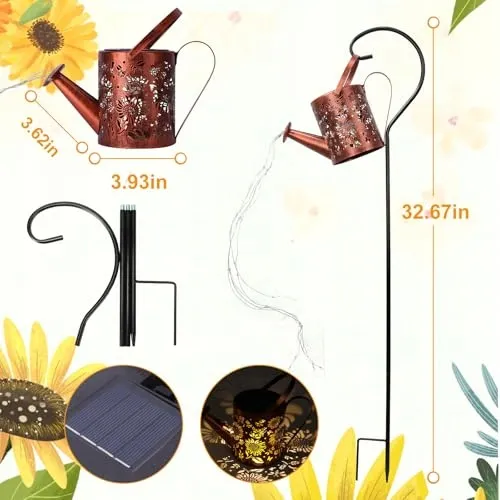 MON SOLAR LED Tuinlamp Gieter Zonnebloem Decoratie Tuin Terras — foto 4