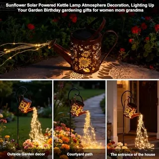 MON SOLAR LED Tuinlamp Gieter Zonnebloem Decoratie Tuin Terras — miniatuur 2