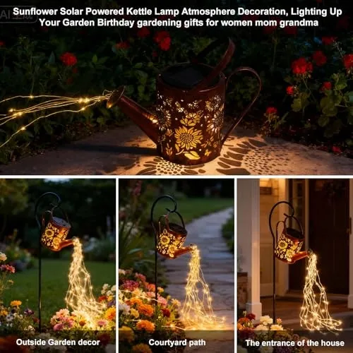 MON SOLAR LED Tuinlamp Gieter Zonnebloem Decoratie Tuin Terras — foto 2