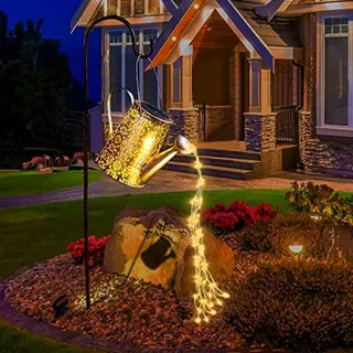 Solar Gieter met LED Lampjes Tuin Decoratie Padverlichting — miniatuur 1