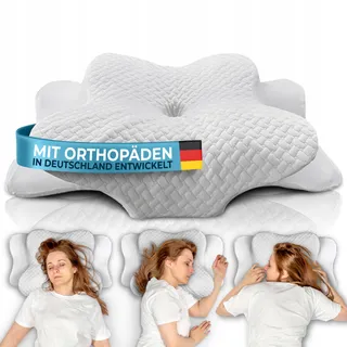 GLUCKSTOFF Orthopedisch Memory Foam Kussen Voor Alle Slaapposities