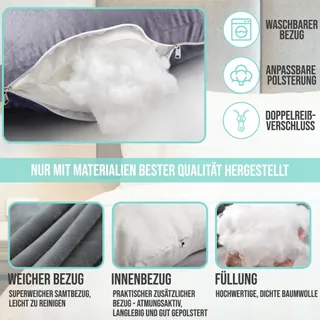 STREX Zwangerschapskussen XXL 280cm Afneembare Hoes — miniatuur 6
