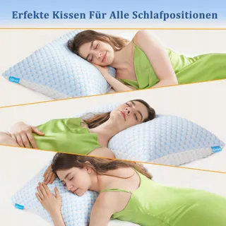 KUFIKUF Kussens 40x80 Set 2 Stuks Microvezel Allergie Verstelbaar — miniatuur 7