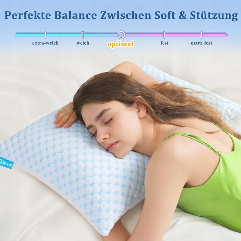 KUFIKUF Kussens 40x80 Set 2 Stuks Microvezel Allergie Verstelbaar — foto 5