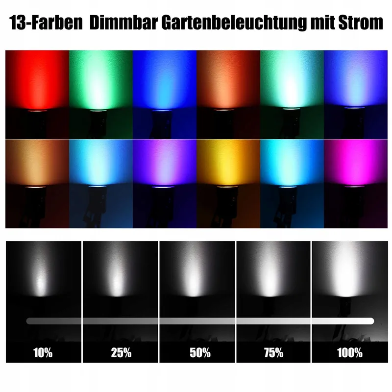 COOLWEST RGB Tuinspots met Afstandsbediening Lichtsensor IP65 24V — foto 5