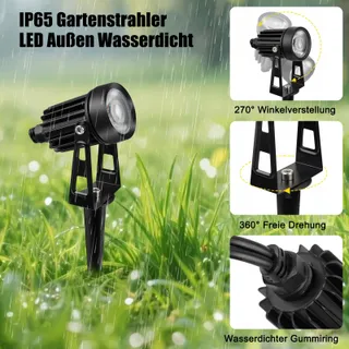 COOLWEST RGB Tuinspots met Afstandsbediening Lichtsensor IP65 24V — miniatuur 8