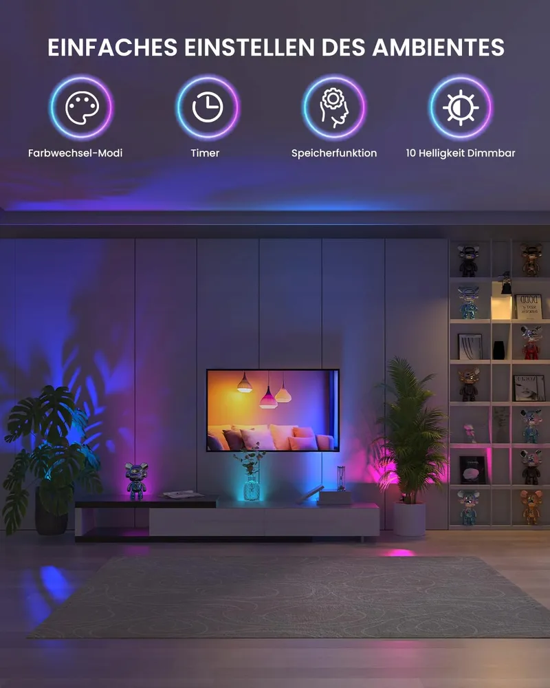 TOBE BRIGHT 6W RGB LED Klemspot Met Afstandsbediening Waterdicht — foto 3