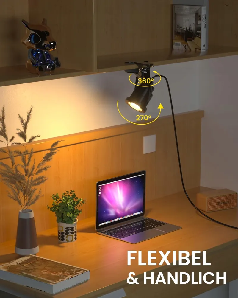 TOBE BRIGHT 6W RGB LED Klemspot Met Afstandsbediening Waterdicht — foto 5