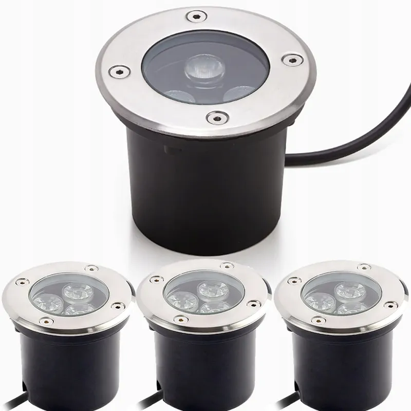 DAILYART Grondspots LED 4-Set 3W IP67 Tuin 3000K — foto 1