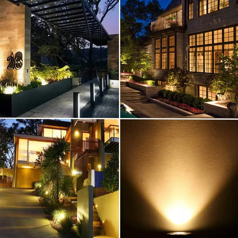 DAILYART Grondspots LED 4-Set 3W IP67 Tuin 3000K — foto 5