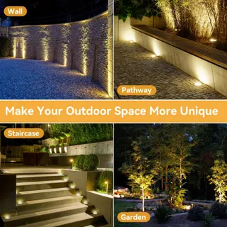 DAILYART Grondspots LED 4-Set 3W IP67 Tuin 3000K — miniatuur 7