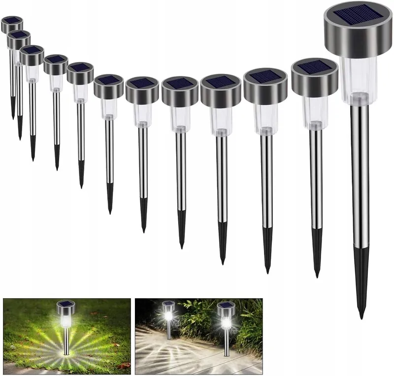 SOLAR LED Tuinlampen 12 Stuks IP65 Waterdicht Energiezuinig — foto 1