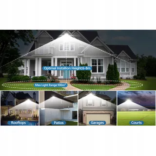 LED Schijnwerper Buiten 100W IP67 Superhel 10000LM 7000K Tuin — miniatuur 5