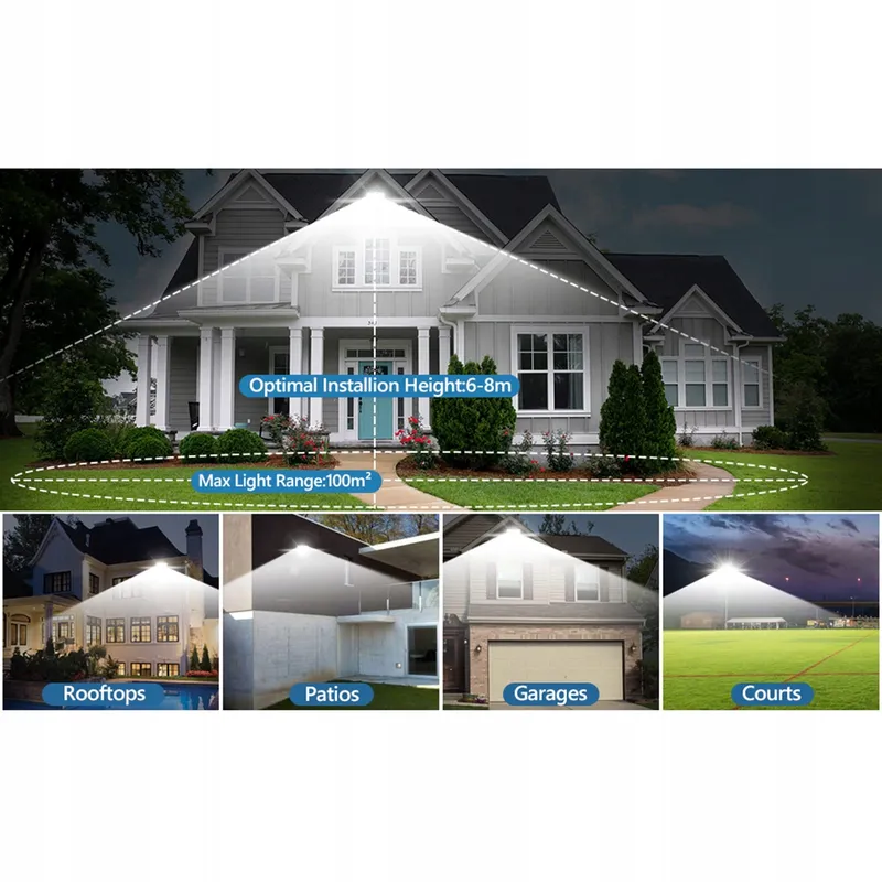 LED Schijnwerper Buiten 100W IP67 Superhel 10000LM 7000K Tuin — foto 5