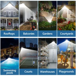 LED Schijnwerper Buiten 100W IP67 Superhel 10000LM 7000K Tuin — miniatuur 7