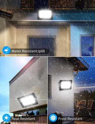TREOIR LED Schijnwerper 50W 5000LM Warm Wit IP66 Waterdicht — miniatuur 3