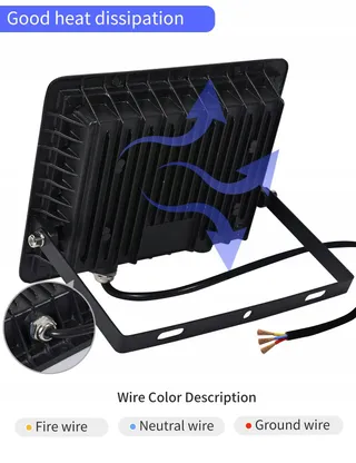 TREOIR LED Schijnwerper 50W 5000LM Warm Wit IP66 Waterdicht — miniatuur 4