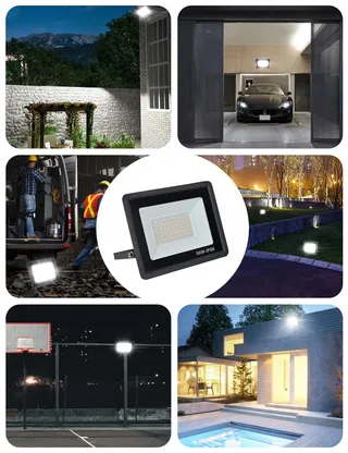 TREOIR LED Schijnwerper 50W 5000LM Warm Wit IP66 Waterdicht — miniatuur 7